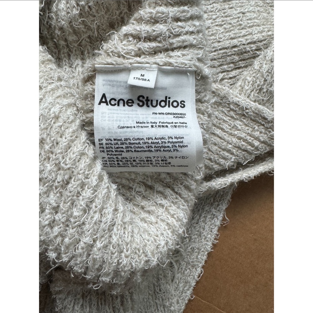 Acne Studios Distressed Ribbed Knit Dress - Picture 16 of 16